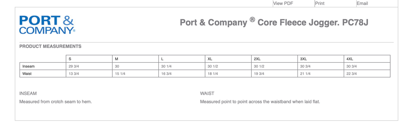 BRICK BALLERS- Fleece Joggers (adult only) pc78j