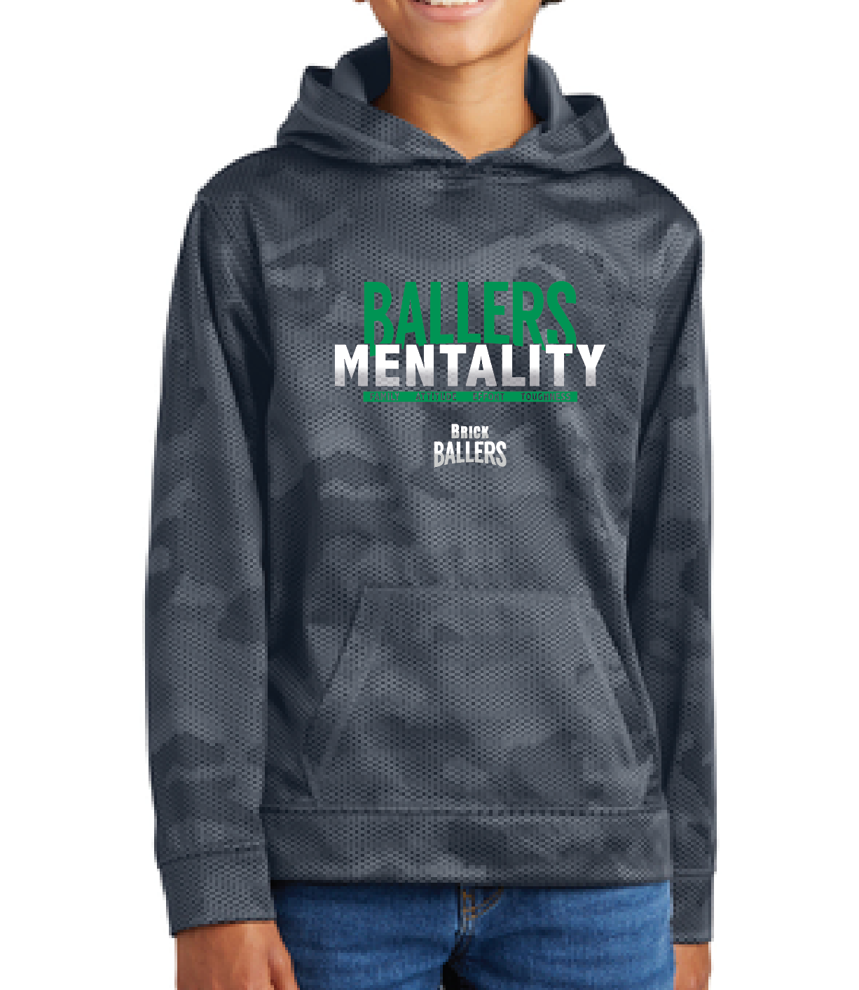 BRICK BALLERS - Mentality Performance CAMO Hoodie st240
