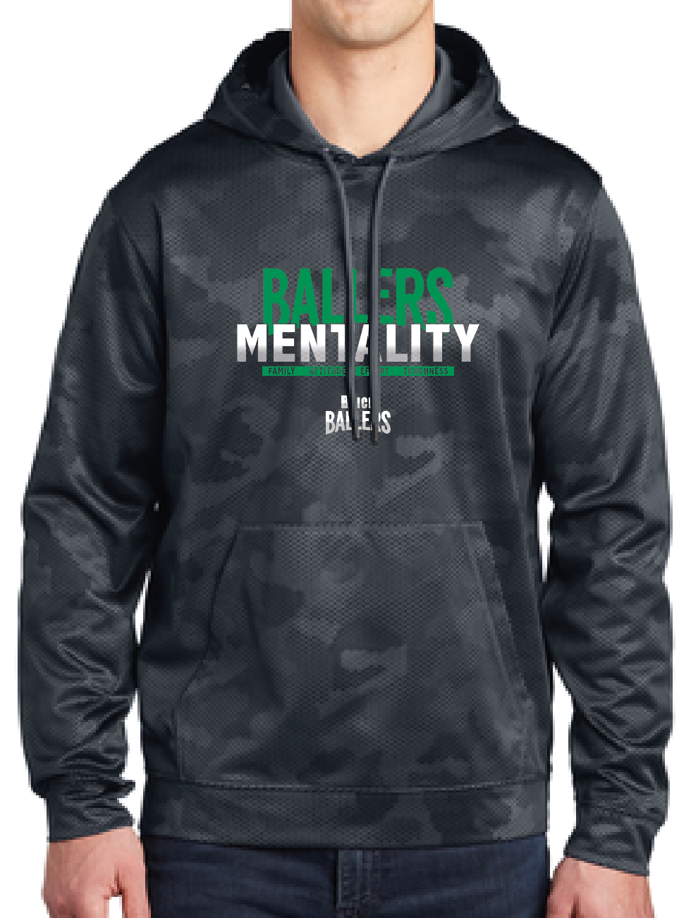 BRICK BALLERS - Mentality Performance CAMO Hoodie st240