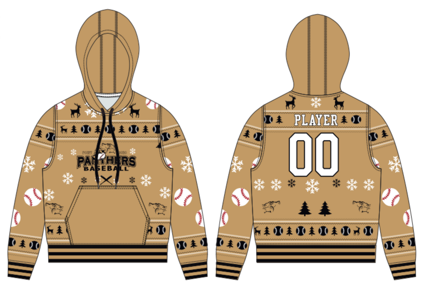 Point Boro Panthers - Fleece UGLY Hoodie