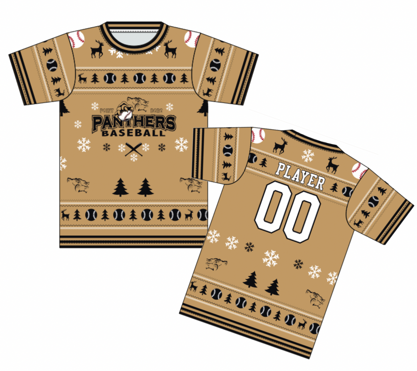 *POINT BORO PANTHERS - HOLIDAY T-SHIRT* - TBJBST8