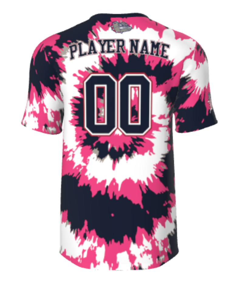 *BULLDOG PINK TYE-DYE T-SHIRT* - TBJBST8