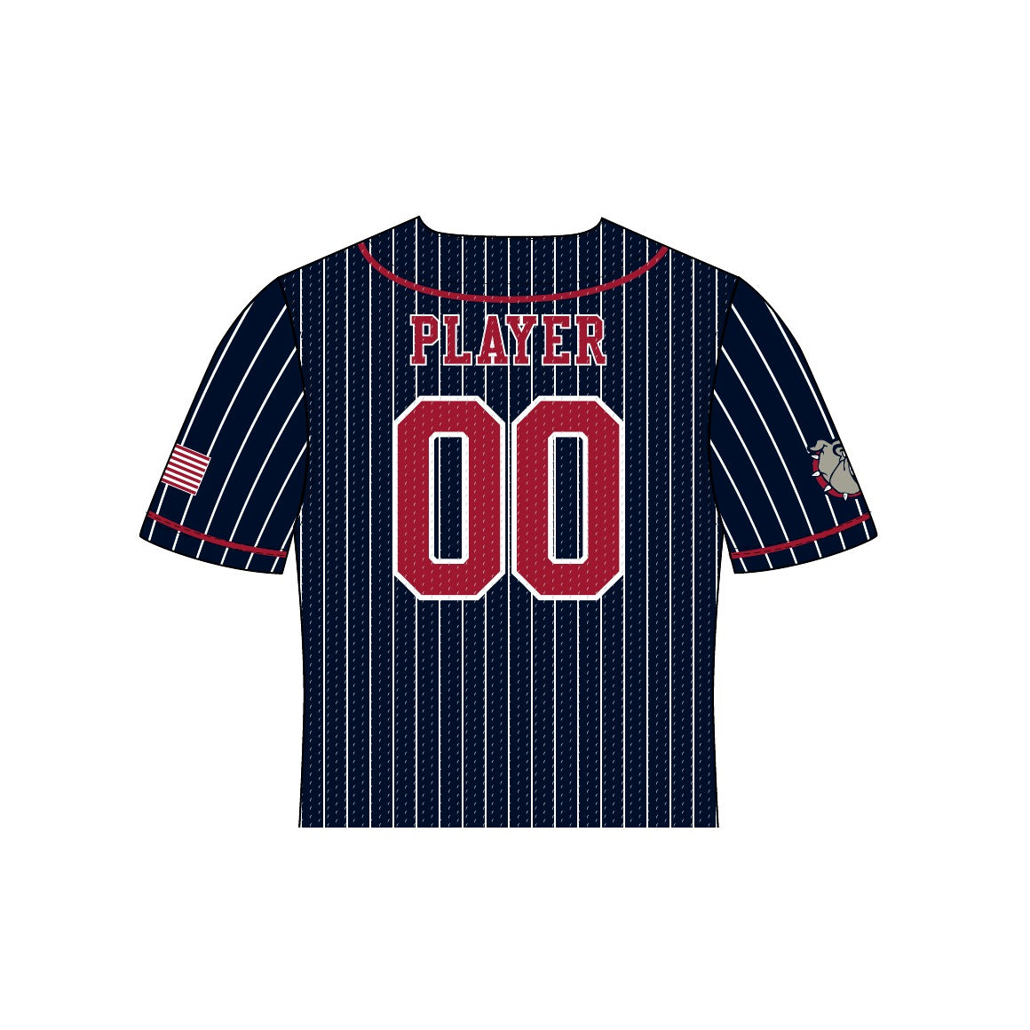 Bulldogs Softball - Game Jersey (Navy Pinstripe)