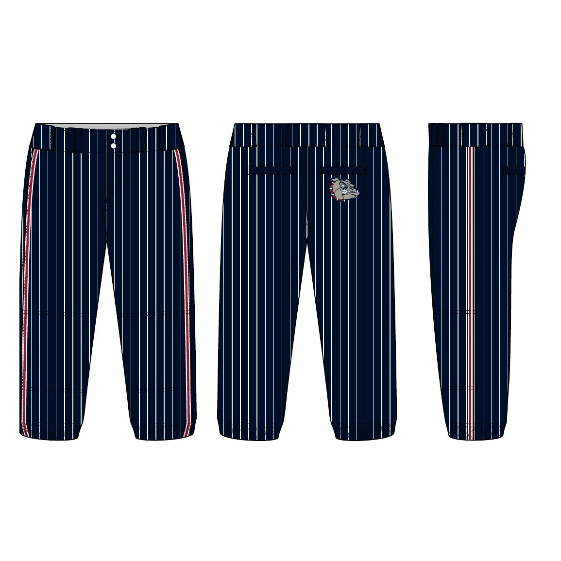 Bulldogs Softball - 2026 Game Pants (Navy Pinstripe)