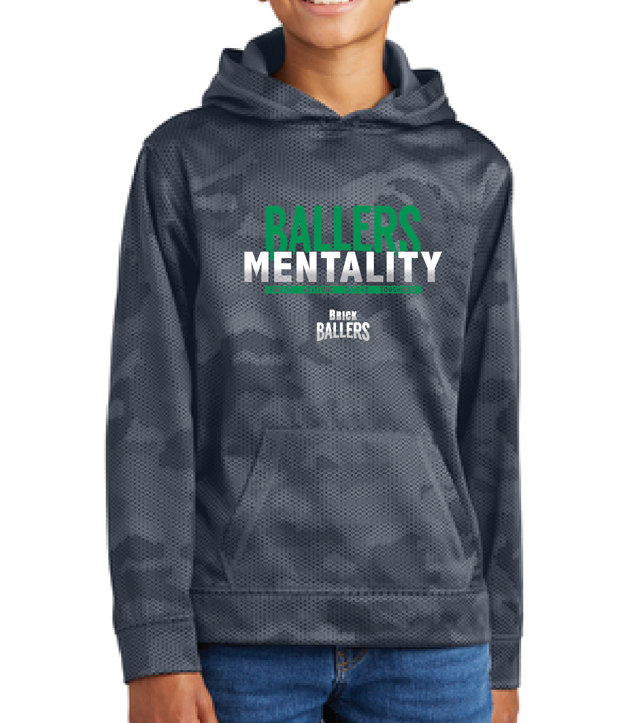 BRICK BALLERS - Mentality Performance CAMO Hoodie