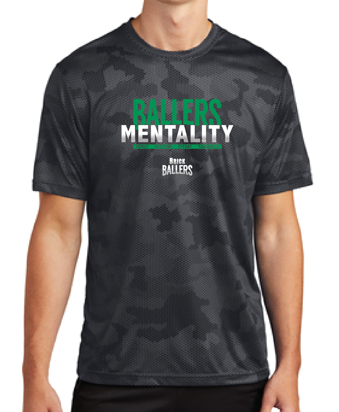 BRICK BALLERS - Mentality Performance CAMO T-Shirt