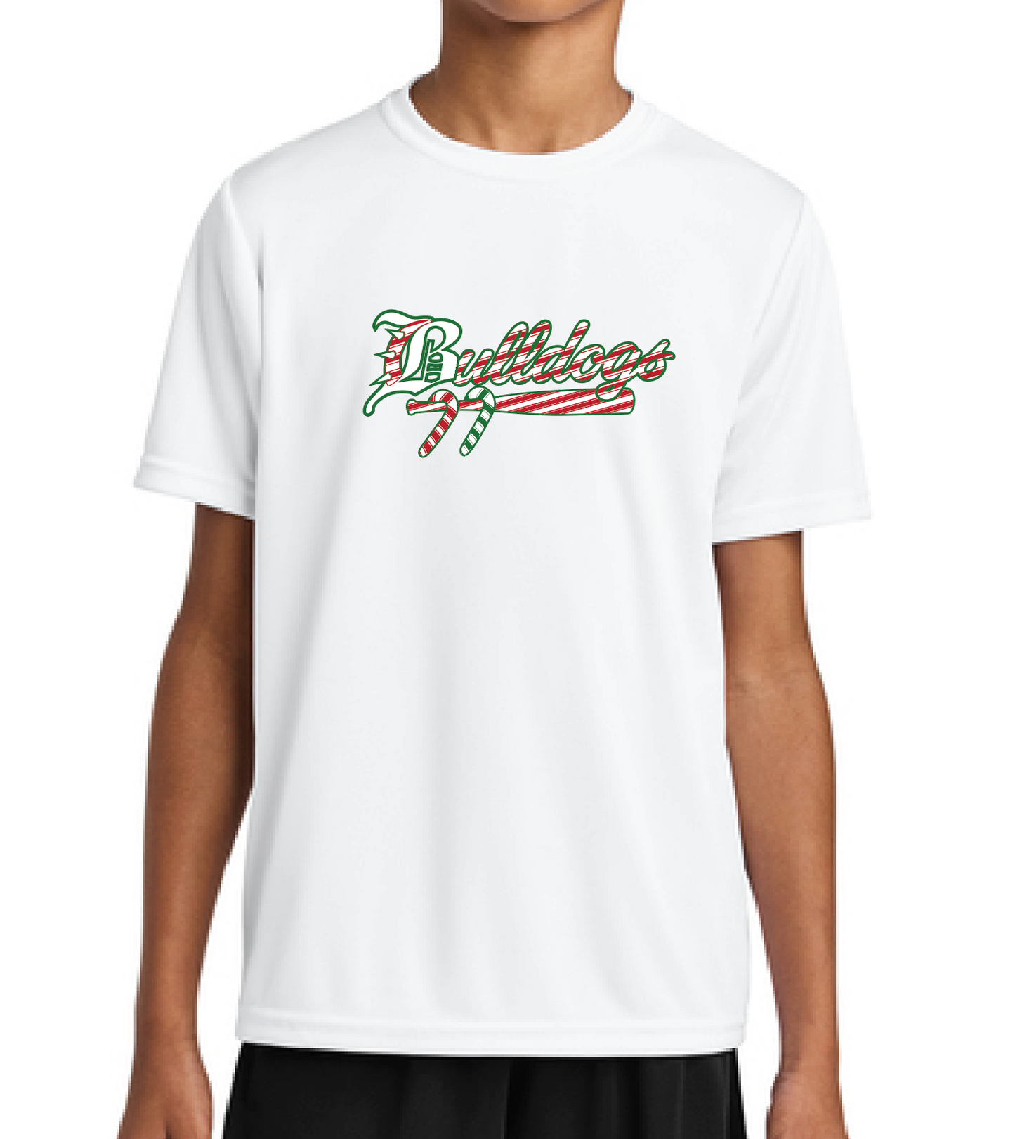 BULLDOGS - CANDY CANE T-SHIRT -TBBA4NB3142