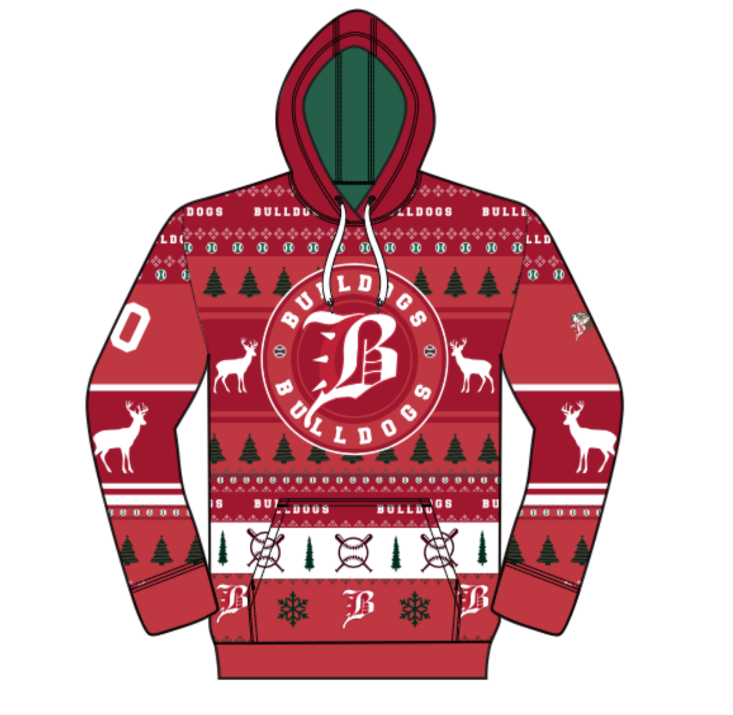 Brick Bulldogs - Fleece UGLY Hoodie