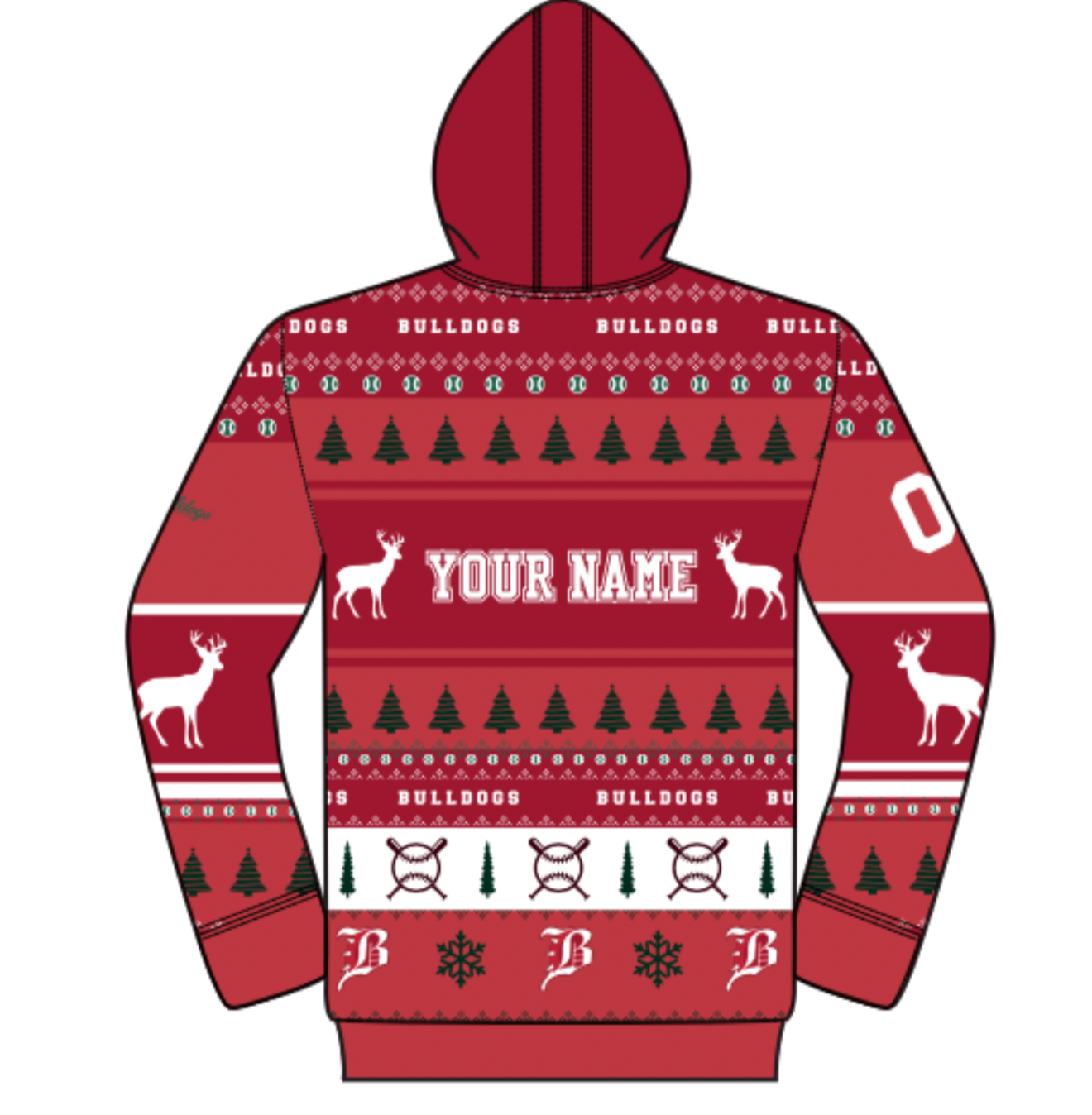 Brick Bulldogs - Fleece UGLY Hoodie