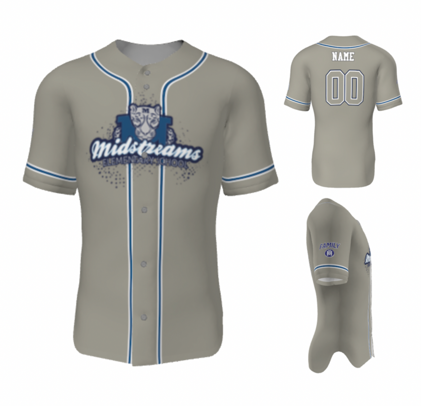 MES - BASEBALL FULL BUTTON DOWN JERSEY