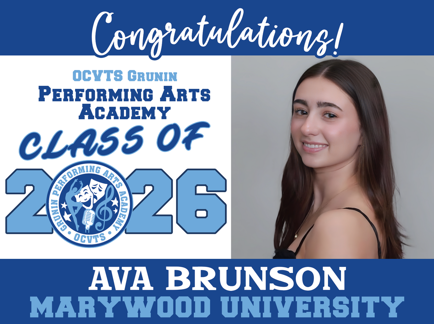 Class of 2026 Lawn Sign - Set of 2 - Order Before May 1