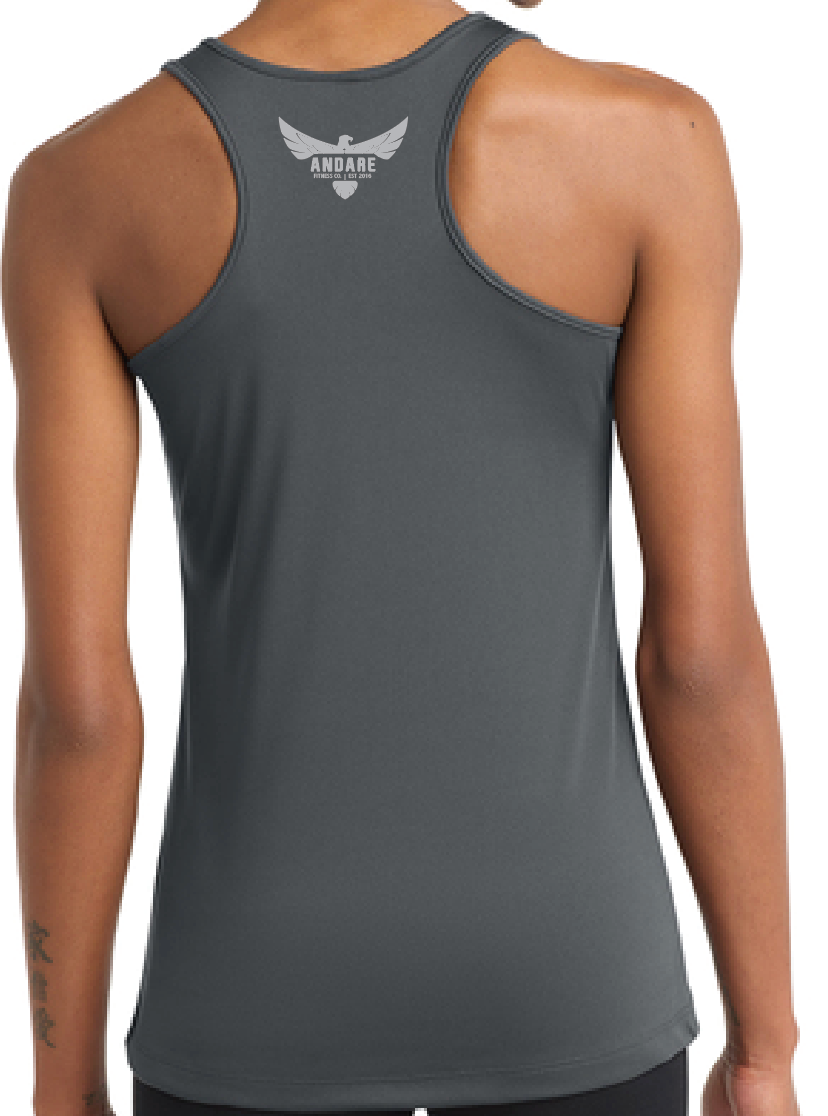 ANDARE FITNESS Woman's Racerback Tank, CELEBRATING 10 YEARS (SALE ENDS 7/8)