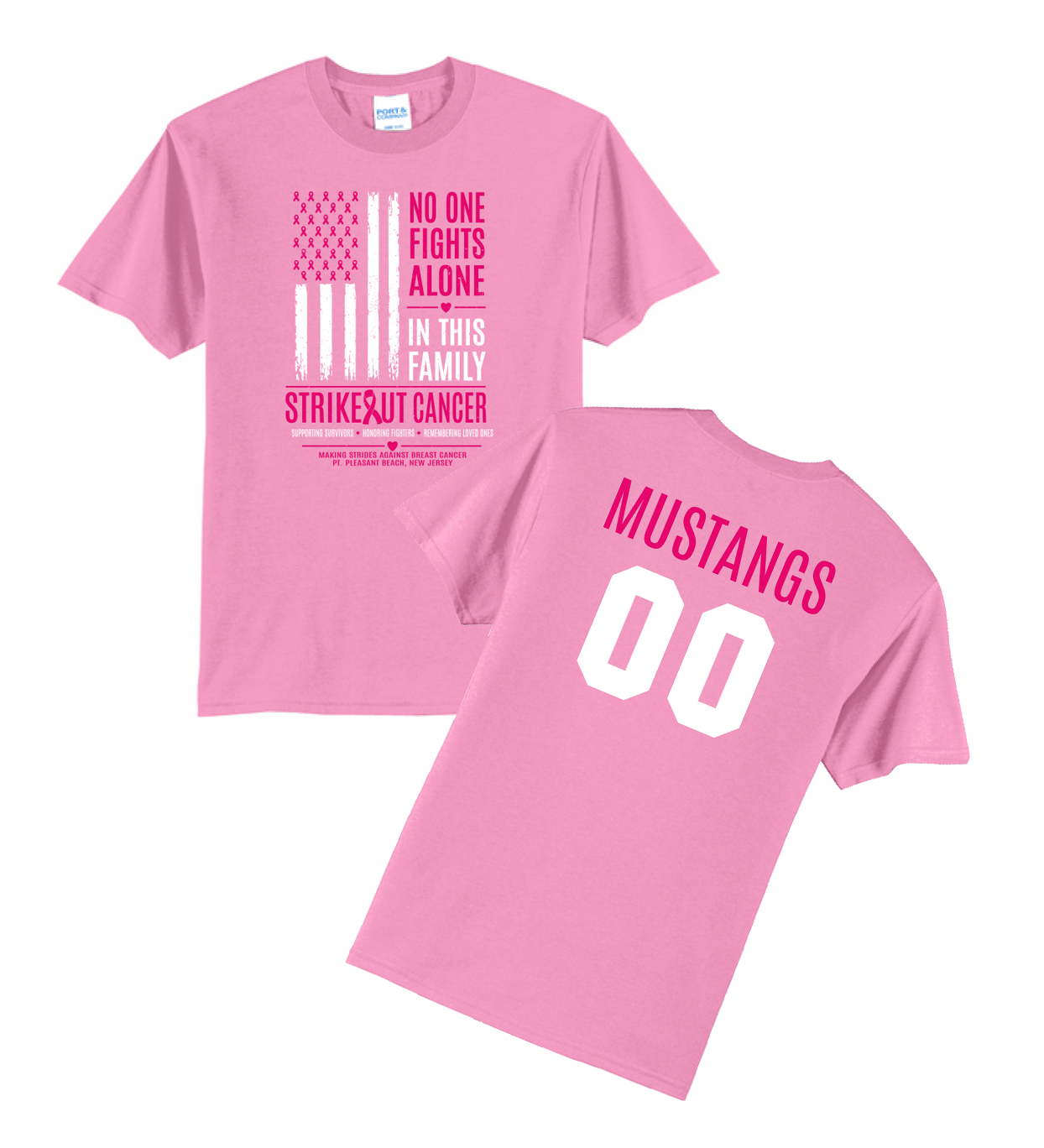 Strike OUT Cancer - Team MUSTANGS T-Shirts (deadline 9/11, delivery date 10/5-9) (Copy)