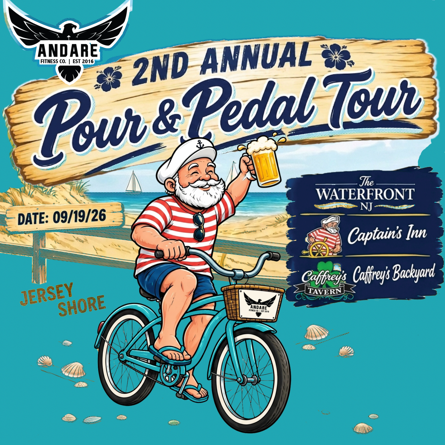 Andare 2nd Annual Pour & Pedal Tour (order by Sept. 4th)