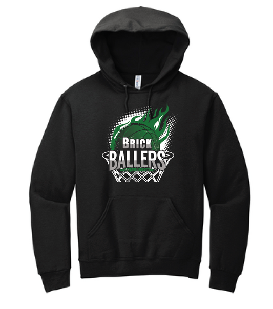 BRICK BALLERS - HOODED SWEATSHIRT 50/50 cotton/poly