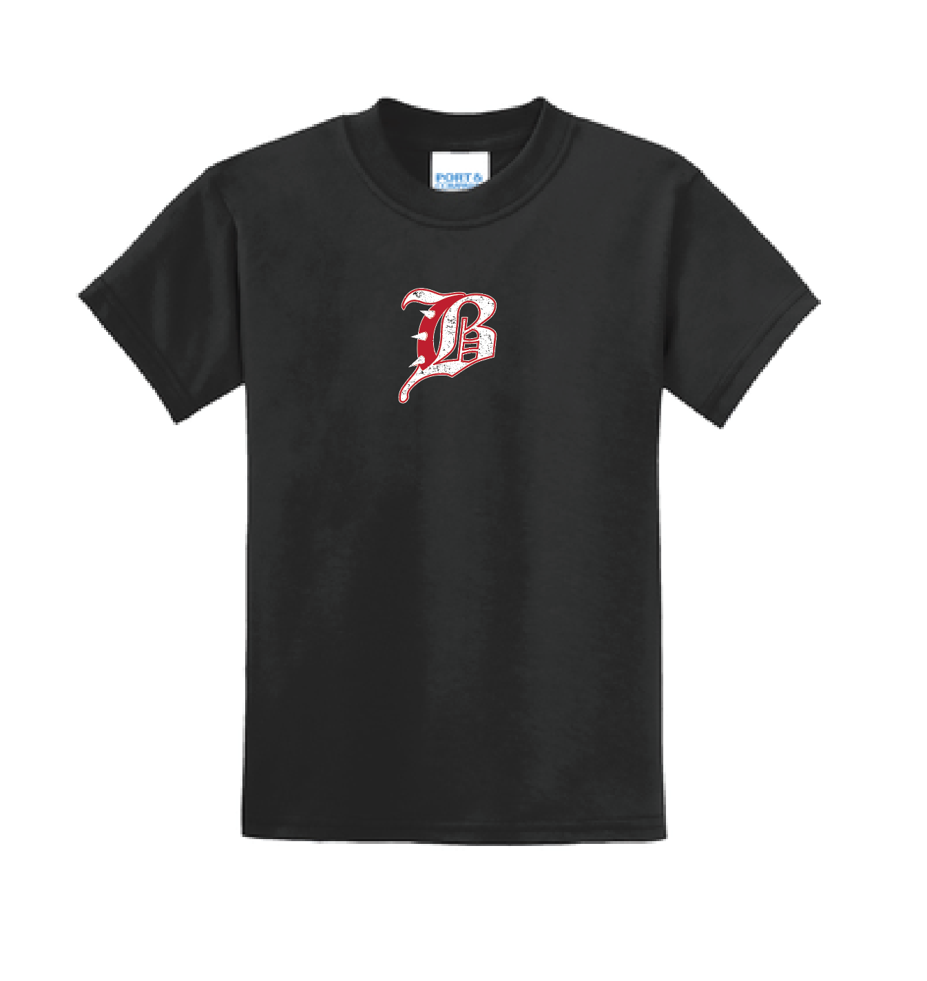 Brick Bulldogs- Short Sleeve "B" T-Shirt