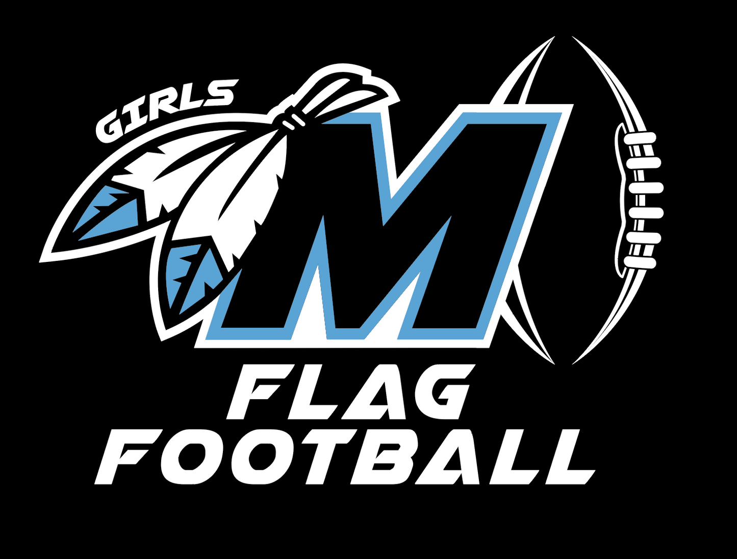 Girls MYAA - Football T-Shirt