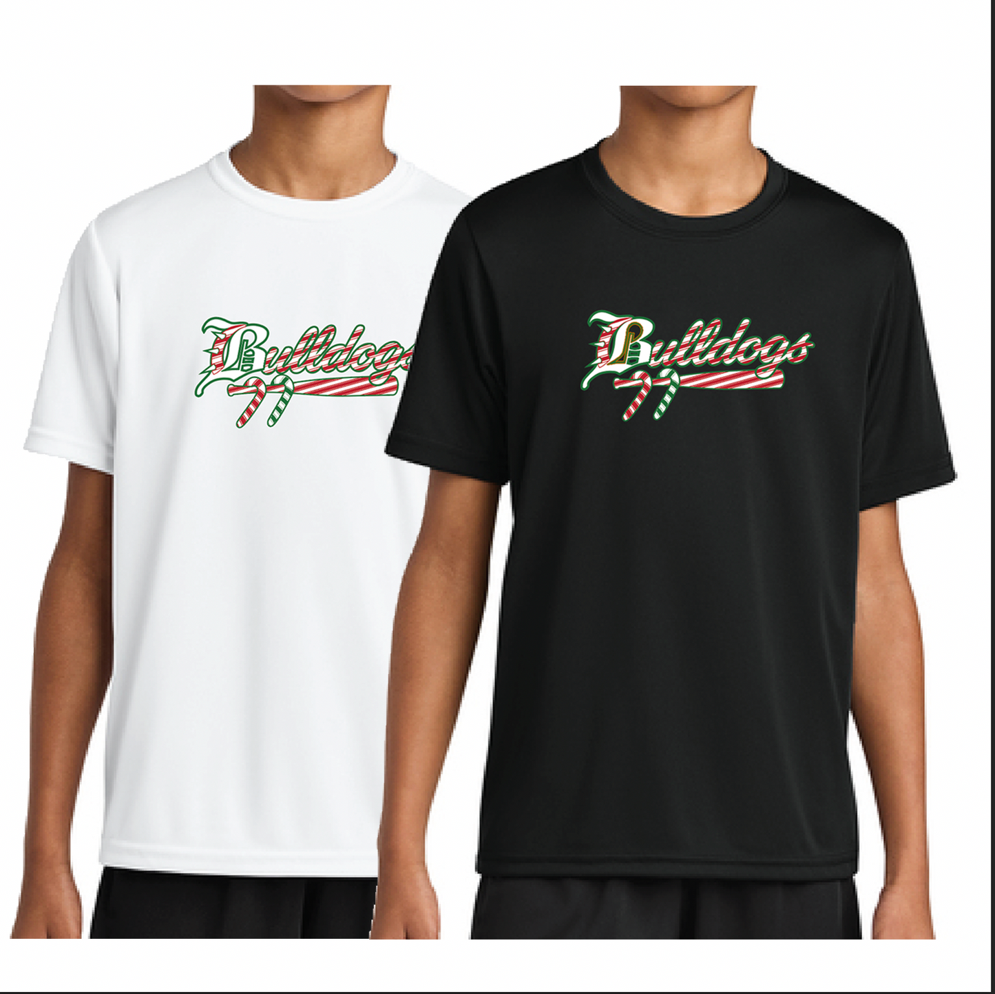 BULLDOGS - CANDY CANE T-SHIRT -TBBA4NB3142