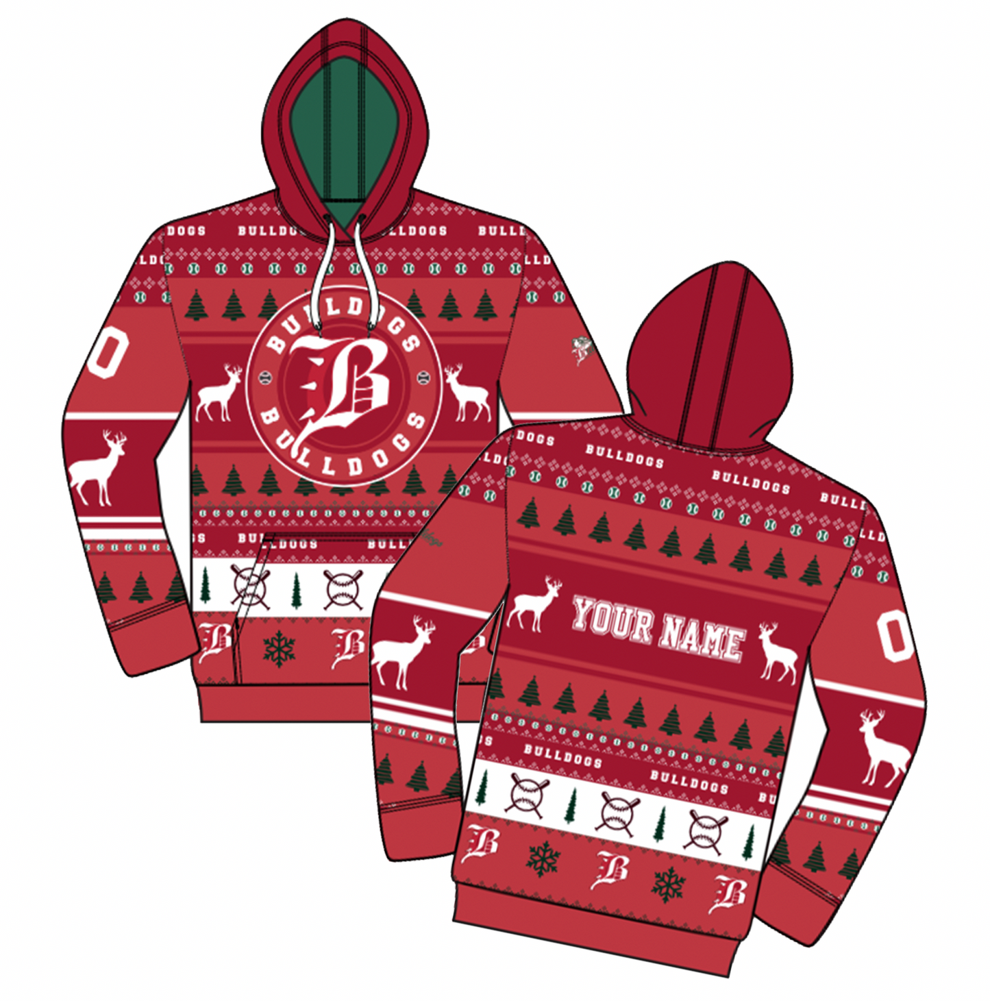 Brick Bulldogs - Fleece UGLY Hoodie