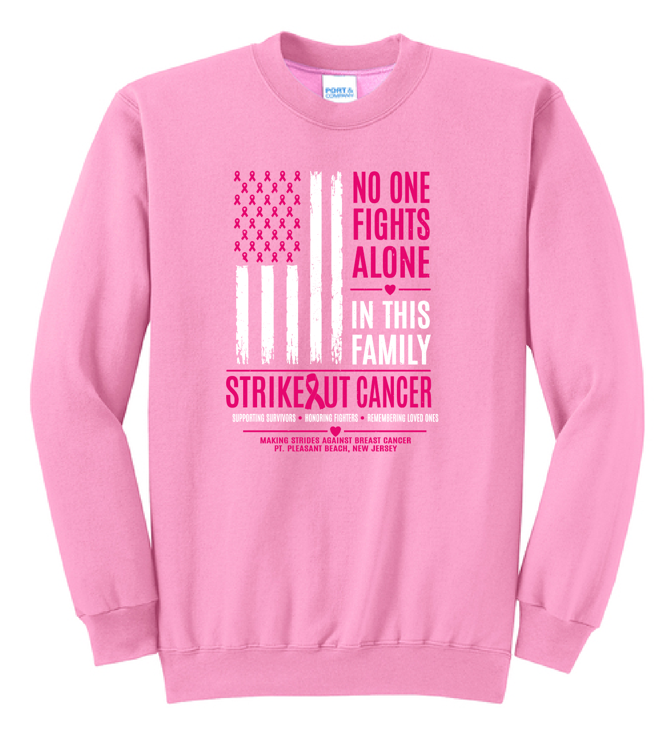 Strike OUT Cancer - Crew Sweatshirt (deadline 9/11, delivery date 10/5-9)