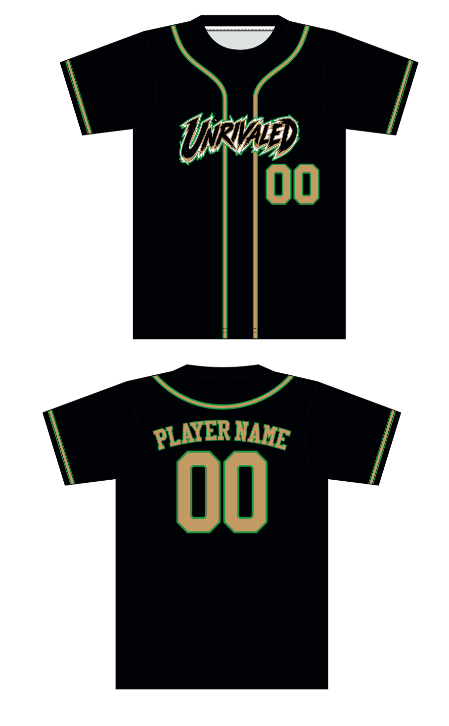 Unrivaled black custom jersey