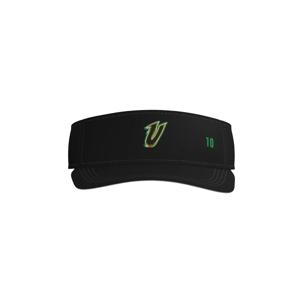UNRIVALED - BLACK VISOR (3D U LOGO)