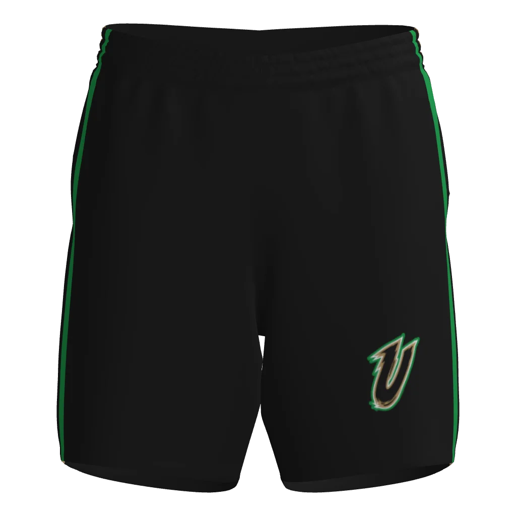 UNRIVALED - BLACK PRACTICE SHORT (7" INSEAM, POCKETED)